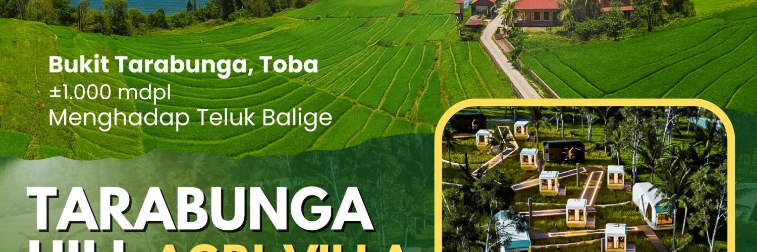 Tarabunga Hill Villa – Agri-Villa Futuristik di Atas Sawah Pertama di Toba