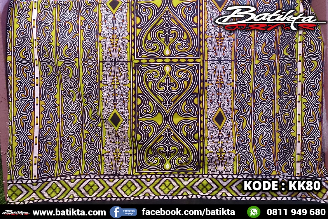 KK80  Kain Batik Motif Gorga Warna Emas Putih Hitam profile picture